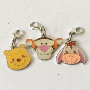 Vintage Disney Charm Lot Winnie Pooh Tiger Eeyore